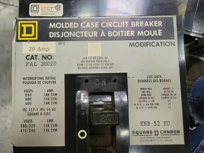 USED SQUARE D FAL36020