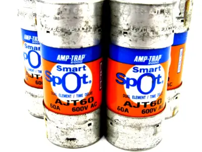 NEW LOT OF 5 FERRAZ SHAWMUT AJT-60 FUSES AJT60