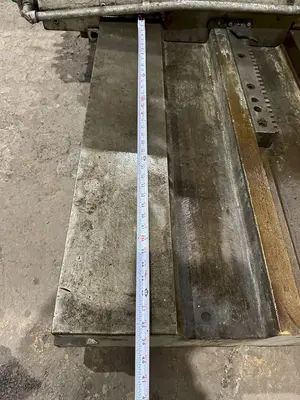 72" X 72" GIDDINGS & LEWIS (G&L) T-SLOTTED POWERED ROTARY TABLE W/ 72" POWERED INFEED SLIDE: STOCK #19731