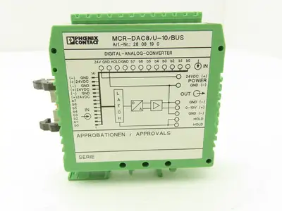Phoenix Contact MCR-DAC8/U-10/BUS Digital-Analog Converter 24VDC 8-Bit