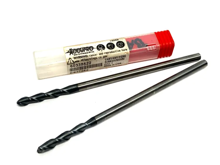 Used ACCUPRO BALL END MILL: 1/4" DIA, 1-1/2" LOC, 2 FLUTE, CARBIDE Carbide Endmills | Maverick Industrial Sales #1102466