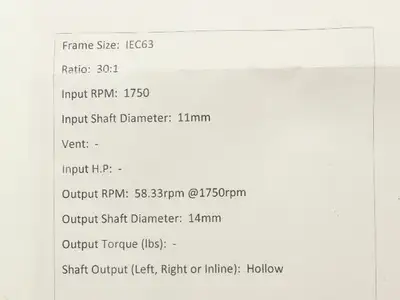 Used BONFIGLIOLI _UNKNOWN_ Speed Reducers Indiana US | Arrow Industrial #1250056