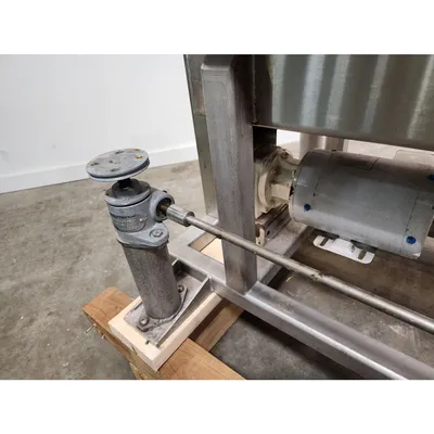 Used 1/2HP Motorized Sanitary Conveyor Belt Washing System - 54"W