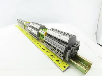 Connectwell CTS2.5UN Terminal Blocks 800V 32A 22-12 Awg DIN Rail Misc Lot of 107