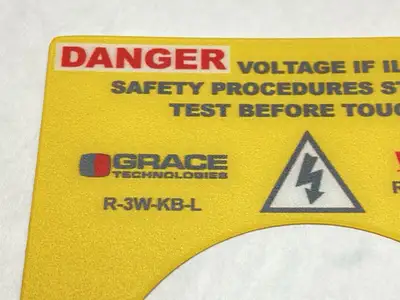 New | in-Stock Grace Technologies Danger Bezel Label LOT OF 3 Safety Products (Other) Michigan US | Maverick Industrial Sales #1391245