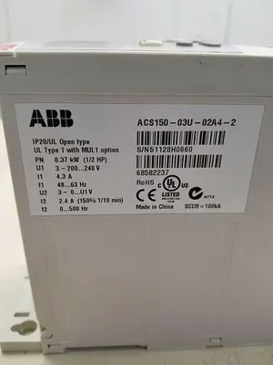 Used ABB ACS150-03U-02A4-2 Misc Electrical & Power Parts | ND Industrial Surplus #1223628