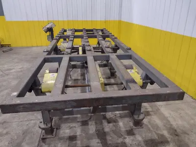 16' POWERED INFEED TABLE, USED FOR LOADING SHEETS IN A SHEAR / BRAKE: YOBRO #24335