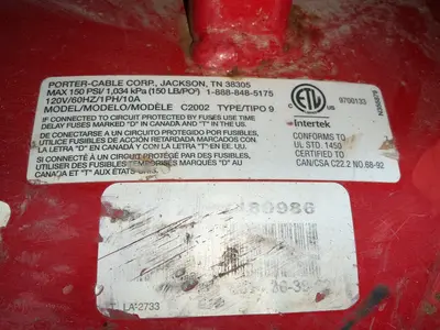 Used PORTER CABLE C2002 Miscellaneous MRO Ohio US | HGR 24 #1404801