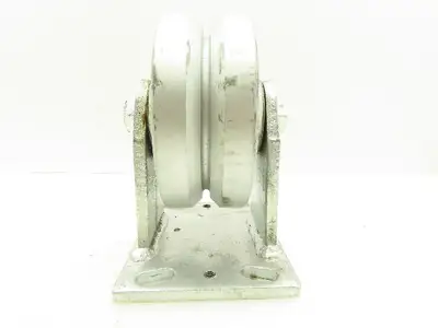 Albion V00640031 Heavy Duty Caster Wheel 6"x2-1/2" V-Groove 6-1/4"x5"Fixed Plate
