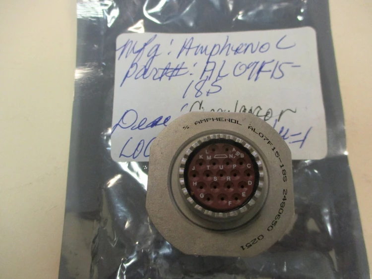 New | in-Stock Amphenol AL07F15-18S Cable & Wire Arizona US | ASSET CONVERSION SPECIALISTS, INC. #306425