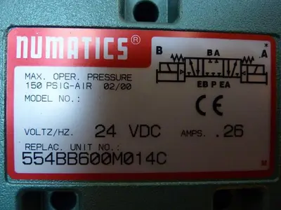 NEW NUMATICS 554BB600M014C