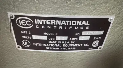 International Model K Centrifuge 115v