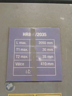Used DURMA HRB 3/2035 Plate Bending Rolls including Pinch | F.M.T. Group s.r.o. #1252776