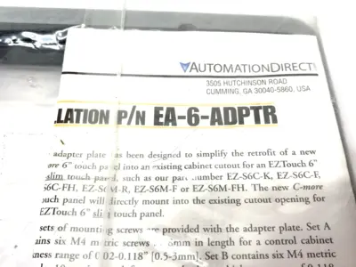 NEW AUTOMATIONDIRECT MOUNTING PLATE ADAPTER PIECE FOR C-MORE EA7 SERIES