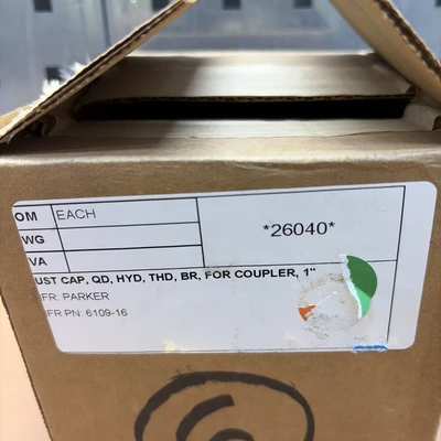 (6) NEW 6109-16 Parker Couplers Fast Shipping! + Warranty