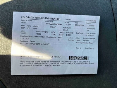 Used 2007 INTERNATIONAL 4400 Box trucks Colorado US | MachineryMax #1518804