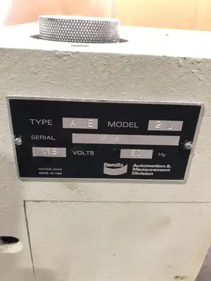 Bendix Model 1 Type QBA Profilometer w/ Model 20 Probe / Surface Plate