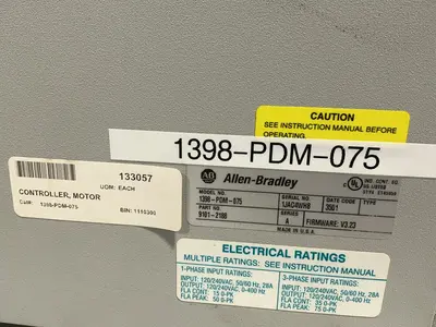 Used 2001 ALLENBRADLEY 1398PDM075 Servo Drives Ohio US | HGR 24 #1508116