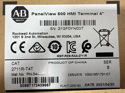 Allen-Bradley 2711R-T4T HMI & Open Interface Panels | Fram Fram LLC (9)