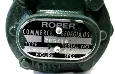 NEW ROPER 17AM01 GEAR PUMP 769414