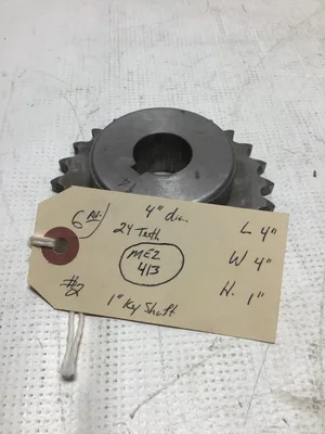 Martin 2040B24 Stainless Sprocket; 24 Tooth -NOS