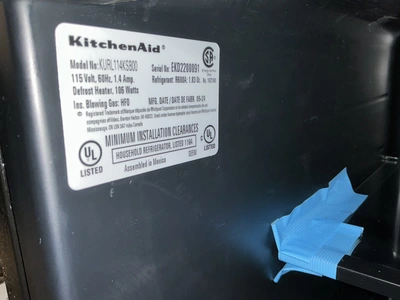 Used KITCHENAID KURL114KSB00 Undercounter Refrigerators Michigan US | Miedema Asset Management Group #1578563
