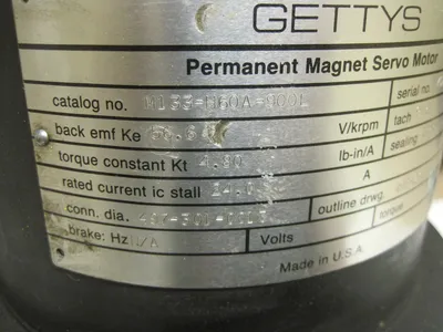 NEW GETTYS M133-H60A-900L SERVO MOTOR M133H60A900L