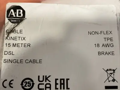 NEW ALLEN-BRADLEY CABLE KINETIX SINGLE DSL NON-FLEX TPE 18 AWG