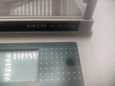 Shimadzu AW320 Electronic Balance, 320g Capacity, .1mg Readabili