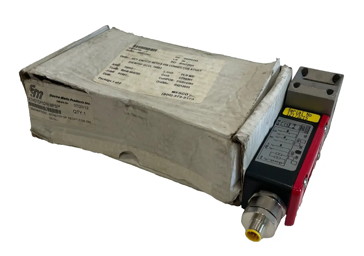 NEW FORTRESS INTERLOCKS ATHSTOP024EMP5P SAFETY GATE SWITCH