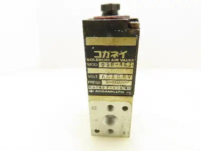 Koganei 050-4E1 Single Solenoid Air Valve 200VAC Lot of 3