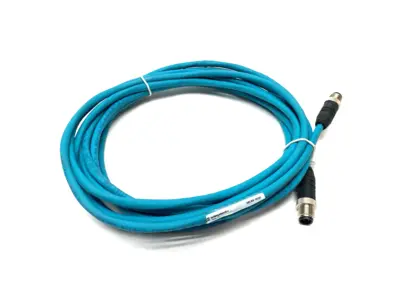 USED LUMBERG AUTOMATION ETHERNET CABLE M12 4-PIN MALE TO MALE 900004064