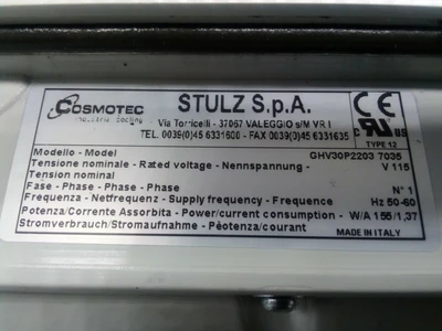 USED COSMOTEC INDUSTRIAL COOLING GHV30P2203