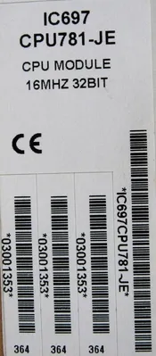 NEW GE FANUC IC697CPU781-JE CENTRAL PROCESSOR MODULE IC697CPU781JE