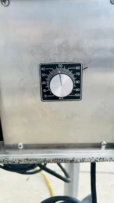 USED INLINE FILLING SYSTEMS S.S. 4" X 10' FLATTOP BELT CONVEYOR