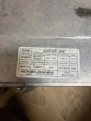 USED KoneCranes D2V015NF 1006