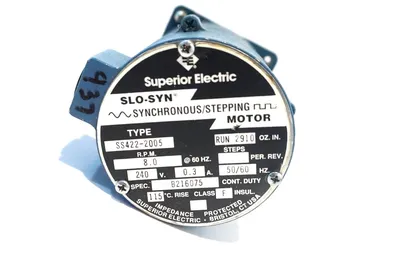 USED SUPERIOR ELECTRIC SS422-2005 STEPPING MOTOR