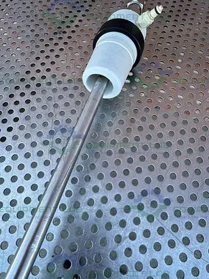 USED CHEMGLASS STAINLESS STEEL TEMPERATURE SENSOR TUBE 50 X 13 MM