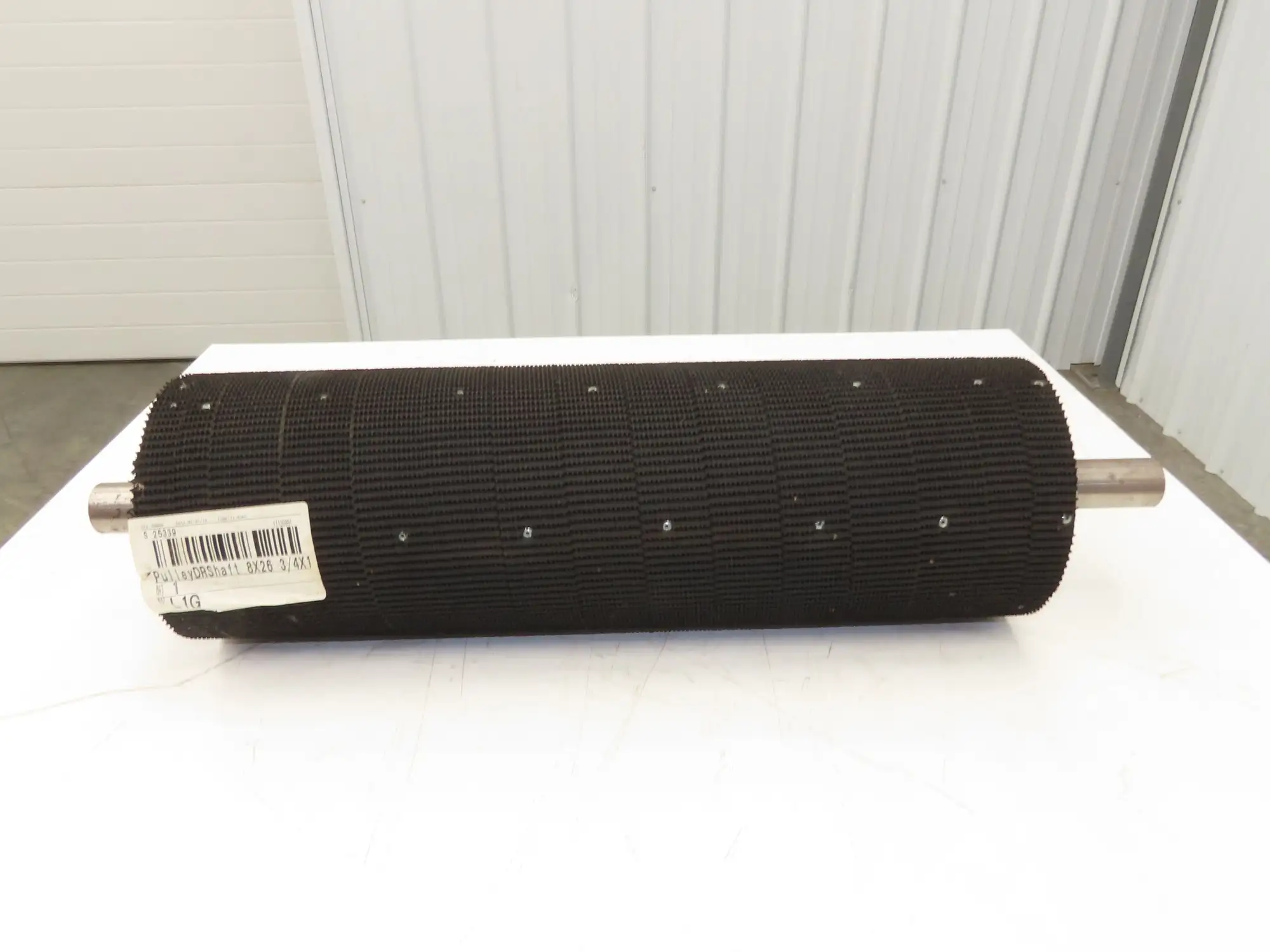 Intelligrated 28" Conveyor Lagged Grip Top Pulley 8"x 26-3/4"W 1-11/16" Shaft