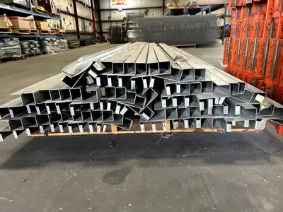 BULK QTY OF ROLLER RACKING W/ BEAMS
