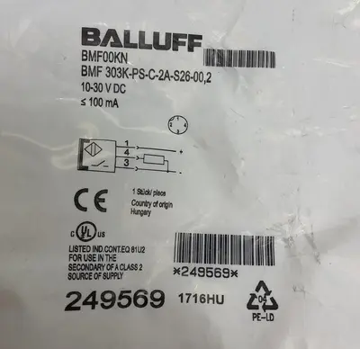 Used BALLUFF 303K-PS-C-2A-S26-00,2 Miscellaneous Equipment (Electrical & Power) | Surplus Asset Holdings #1190045