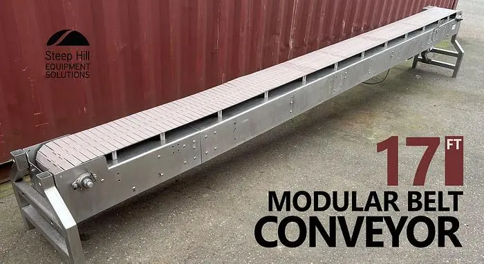 17'L Inclined Modular Conveyor