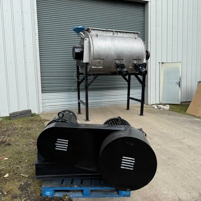 1,660L Stainless Steel Jacketed Kek Gardner Plough Shear Mixer – Type 2500E