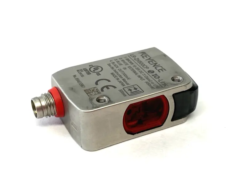 Used KEYENCE SELF-CONTAINED CMOS LASER SENSOR, RECTANGULAR M8 CONN. 500MM Photoelectric Sensors Michigan US | Maverick Industrial Sales #1092751