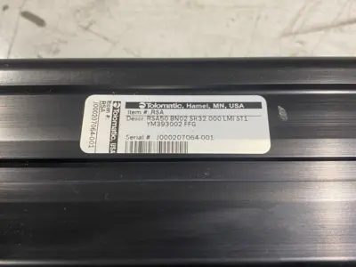 USED TOLOMATIC ELECTRIC LINEAR ACTUATOR
