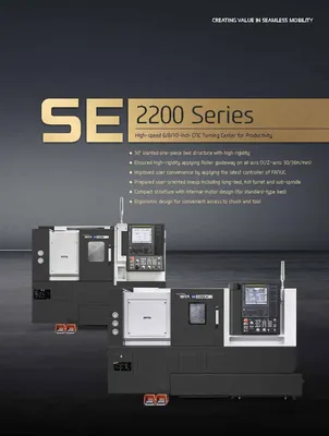 HYUNDAI WIA CNC MACHINE TOOLS SE2200LA 2-Axis CNC Lathes | Hillary Machinery (6)