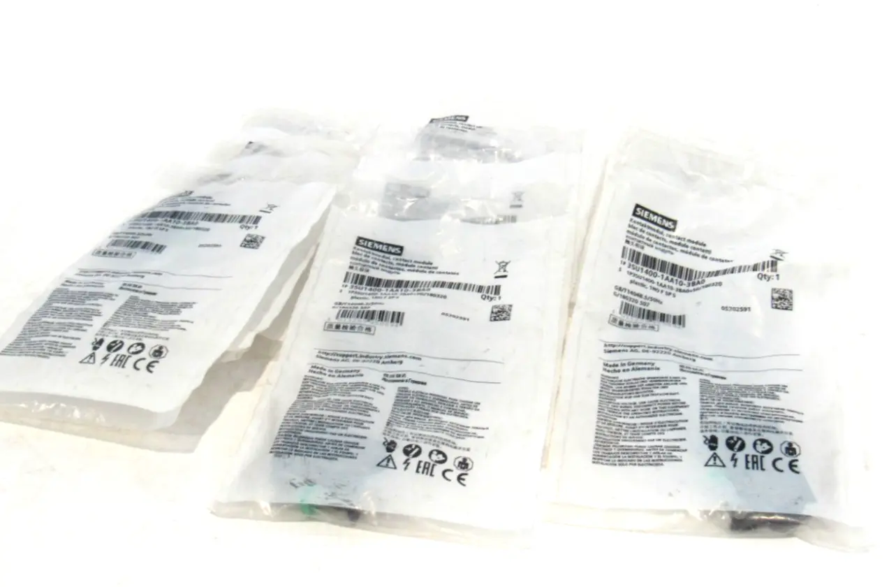 LOT OF 12 NEW SIEMENS 3SU1400-1AA10-3BA0 CONTACT MODULES 3SU14001AA103BA0