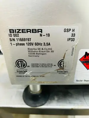 Bizerba GSP H 2019 Manual Deli Slicer Fully Refurbished