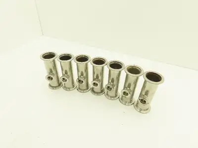 ISO-KF NW40/NW16 Stainless Reducing Tee Vacuum Flange Fitting 1.5"x3/4" Lot of 7