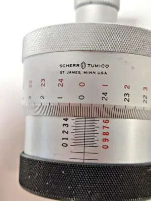 2 Scherr Tumico Micrometer Heads for XY Optical Measuring